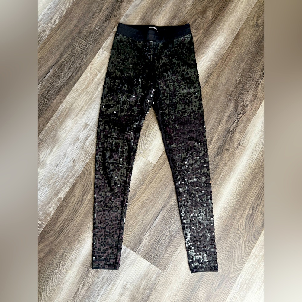 Sequin Black Leggings 🖤
